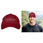 ビジネス文字Embroided on Red Cap 刺繍入りキャップ<br><div class="desc">あなたのビジネス名カスタマイズ、市または町と州を入力することによって可能な赤いキャップ。その文字は帽子に刺繍が施される。プロモーション製品、顧客や顧客へのギフト品やギフト、ビジネスへのマーケティング戦略やブランドのプロモーションに含めることができる広告。ブランド名認識度の構築に使用できるカスタマイズ可能なキャップ。入力した後の外観を確認文字。外観もしは喜ばしい、今すぐ注文を配置できる。文字のもしサイズ変更または再配置が必要な場合は、デザインツールで調整してください。デザインツールでねじの色とフォントスタイルを変更することもできます。</div>