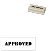 ビジネス文書および請求書の承認済スタンプ ラバースタンプ (押印)