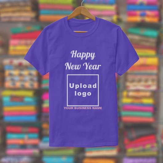 ビジネス新年のご挨拶、パープルのTシャツにて Tシャツ