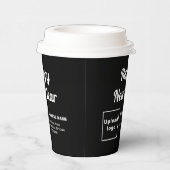 ビジネス新年ブラック紙カップ 紙コップ (右)