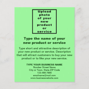 ビジネス新製品またはサービスLight Green Flyer チラシ