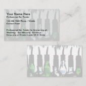 ビジネス最高のカード用バーテンダー 名刺 (正面/裏面)