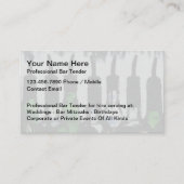 ビジネス最高のカード用バーテンダー 名刺 (正面)