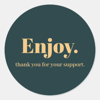 ビジネス楽しむステッカーデザイン ラウンドシール