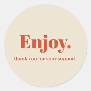 ビジネス楽しむステッカーデザイン ラウンドシール