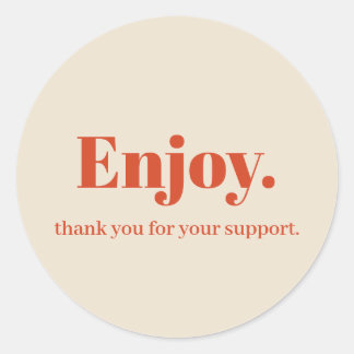 ビジネス楽しむステッカーデザイン ラウンドシール