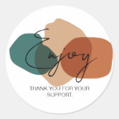 ビジネス楽しむ包装シール ラウンドシール (正面)