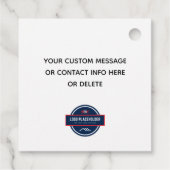 ビジネス母の日開花紹介フラワーギフト フェイバータグ (裏面)