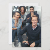 ビジネス法人 | 黒と写真付き シーズンカード (裏面)