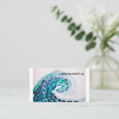 ビジネス波 名刺 (スタンド正面)