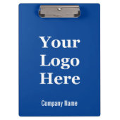 ビジネス深いブルーとホワイトロゴはこちら クリップボード (正面)