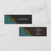 ビジネス点々のあるカード スキニー名刺 (正面/裏面)