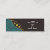 ビジネス点々のあるカード スキニー名刺 (裏面)