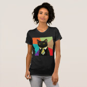 ビジネス猫のアドバイス動物のミーム Tシャツ (正面フル)
