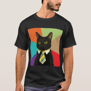 ビジネス猫のアドバイス動物のミーム Tシャツ