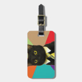 ビジネス猫の荷物のラベル ラゲッジタグ (正面縦)