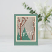 ビジネス環境、環境に配慮した休日はがき シーズンポストカード (スタンド正面)