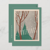 ビジネス環境、環境に配慮した休日はがき シーズンポストカード (正面/裏面)