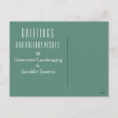 ビジネス環境、環境に配慮した休日はがき シーズンポストカード (裏面)