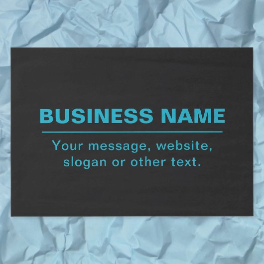 ビジネス用のカスタマイズ可能な文字など編集可能ブラック 薄葉紙