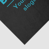 ビジネス用のカスタマイズ可能な文字など編集可能ブラック 薄葉紙 (詳細)