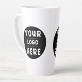 ビジネス用のカスタムロゴまたは画像 カフェラテマグ (左アングル)