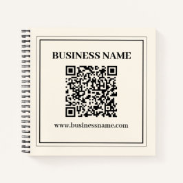 ビジネス用のスキャン可能なQRコードを即座に作成 ノートブック