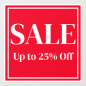 ビジネス用カスタムテキストの販促ウィンドウサイン ウィンドウサイン (シート)