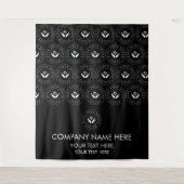 ビジネス用カスタム会社ロゴ名写真バナー タペストリー (正面)