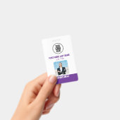 ビジネス用カスタム写真付きIDパーソナライズネームタグ バッジ (手持ち)