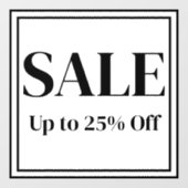 ビジネス用セールウィンドウサイン - カスタムテキスト ウィンドウサイン (シート)