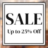 ビジネス用セールウィンドウサイン - カスタムテキスト ウィンドウサイン (シート2)