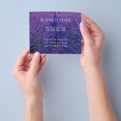 ビジネス用チラシ  : ラベンダー畑 チラシ (手)