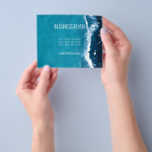 ビジネス用チラシ  : 海の波 チラシ (手)