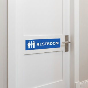 ビジネス用ドア向けモダンな男女共用トイレサイン バンパーステッカー