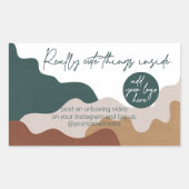 ビジネス用パッケージの中のかわいいもの 長方形シール (正面)