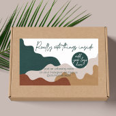 ビジネス用パッケージの中のかわいいもの 長方形シール