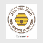 ビジネス用ビニールシールを作る蜂蜜のロゴ シール (シート)