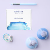 ビジネス用フライヤー：水彩 チラシ (シングル)