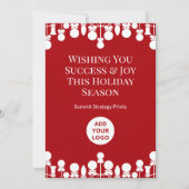 ビジネス用ホリデーカード | パーソナライズされた文字 シーズンカード (正面)