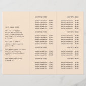 ビジネス用モダン写真およびロゴ3折パンフレット (裏面)