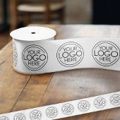 ビジネス用ロゴの追加ブランディング サテンリボン