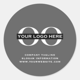 ビジネス用ロゴシール ラウンドシール