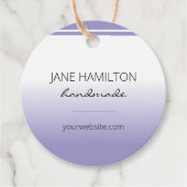 ビジネス用品パープルカスタムラベル フェイバータグ (正面)