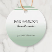 ビジネス用品ミントグリーン包装ラベル フェイバータグ (正面)