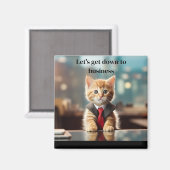 ビジネス用猫マグネット マグネット (正面/裏面)