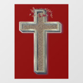 ビジネス用窓ステッカー 赤背景 ウィンドウサイン (シート)