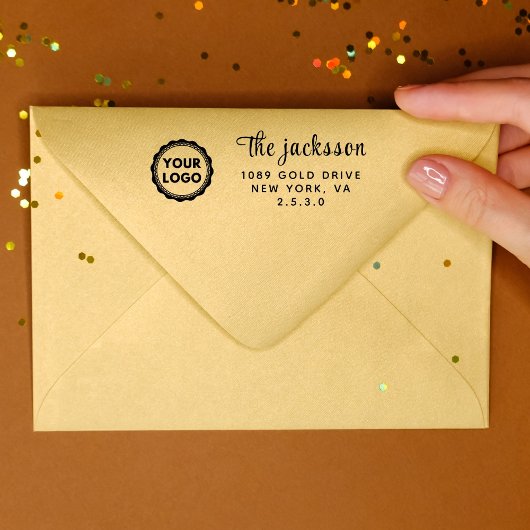 ビジネス用返送先住所 | プロフェッショナルロゴ モダン セルフインキングスタンプ