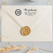 ビジネス用返送先住所 | プロフェッショナルロゴ モダン セルフインキングスタンプ