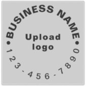 ビジネス用電話番号オングレーラージスクエアビニール シール (正面)